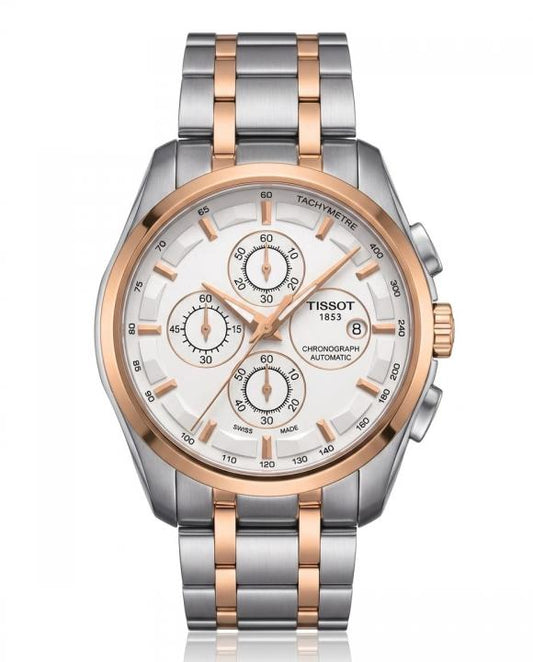 Tissoo_t 1853 Couturier Two Tone Copper white dial