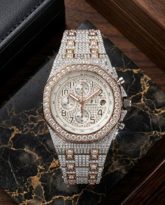 Audemars_piguet royal Oak TachyMeter Iced Out