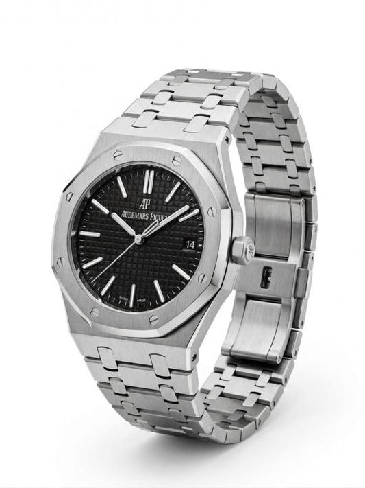 Audemaar_s Piguet Royal Oak Quartz Silver-Black