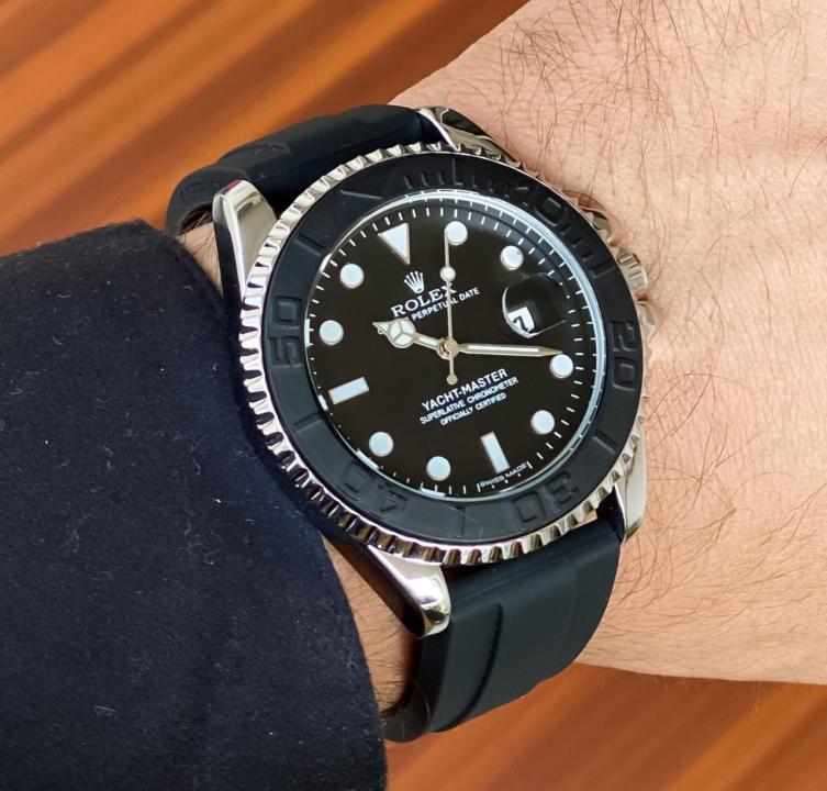 Rolee_x Oyster Perpetual Yach aster Battery Silver