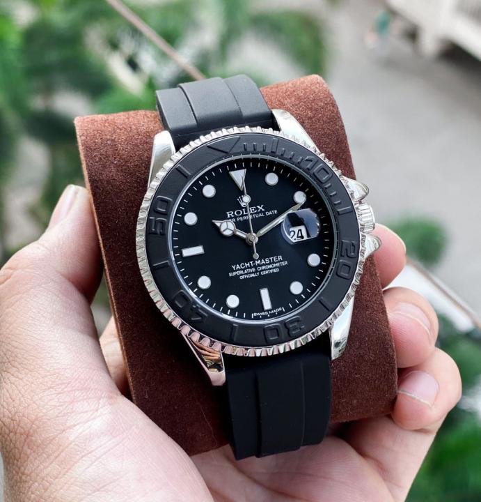 Rolee_x Oyster Perpetual Yach aster Battery Silver