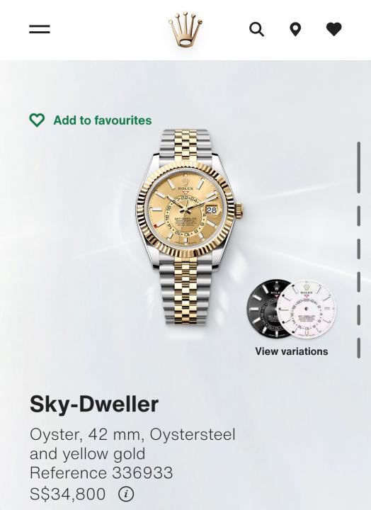 Role_x Oyster perpetual Sky Dweller Z-R Premium