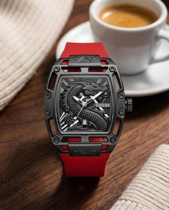 Gu.ess Trend Legend Dragon Red Black