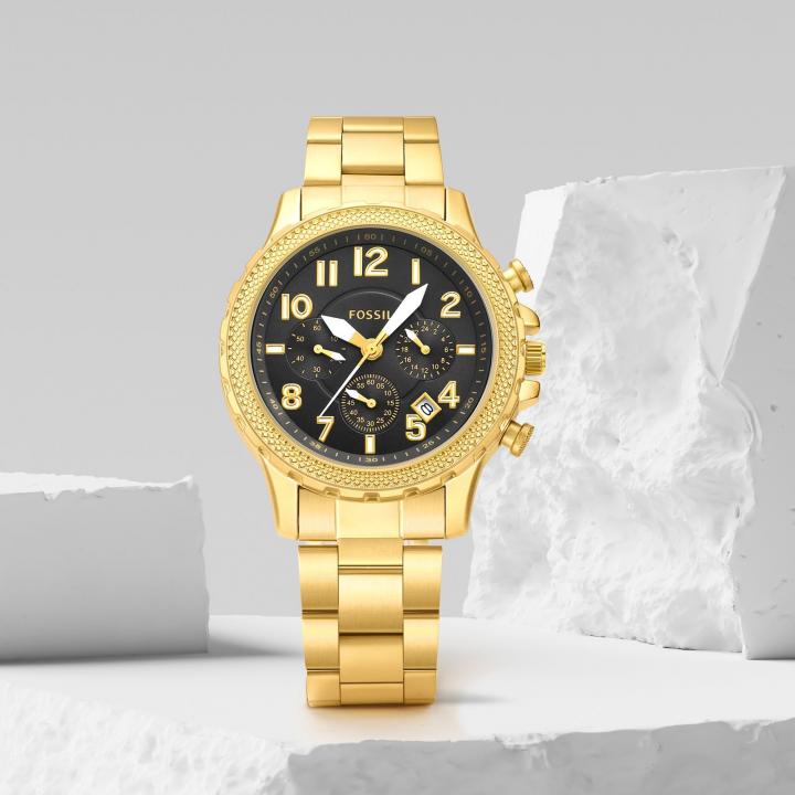 Foossi_l Bowman Chronograph Gold-Black