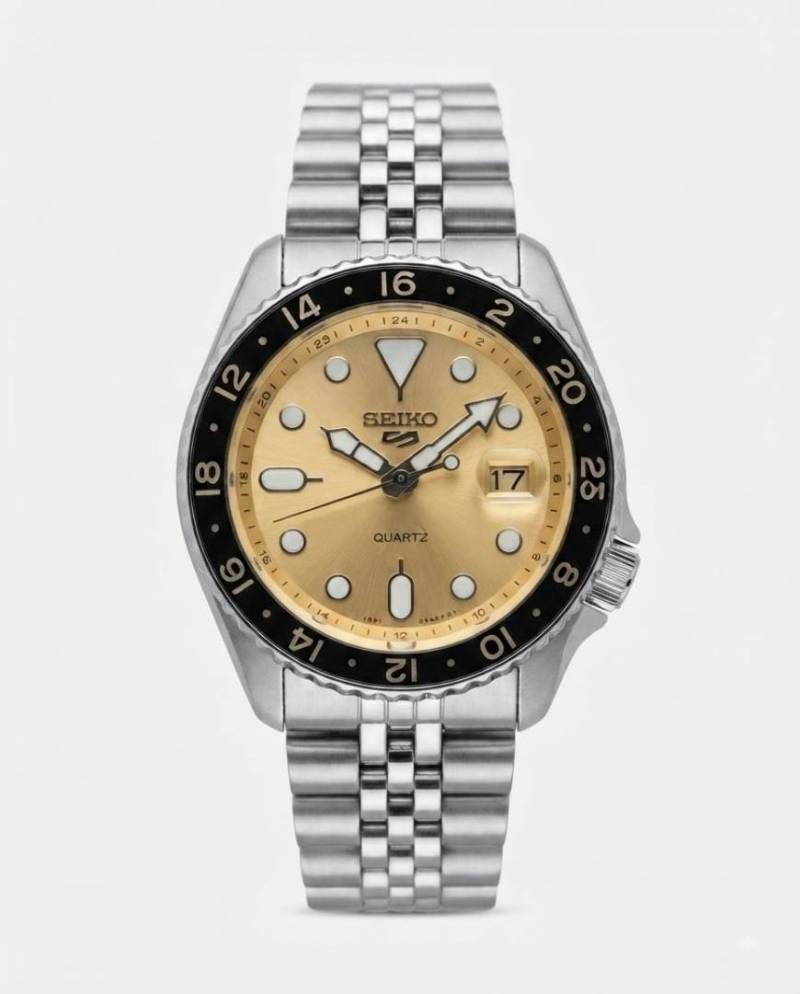 Sei.ko Gmt Master Yellow Gold Dial