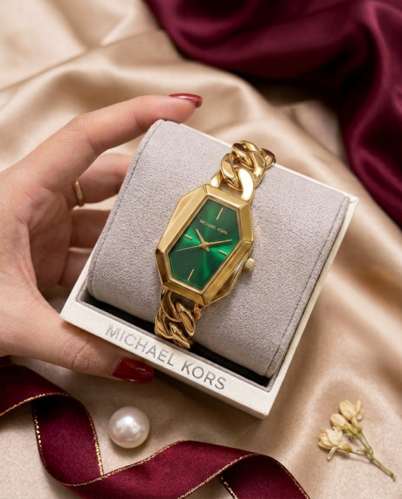 Mic.hael_l Kors Suri Gold-Green
