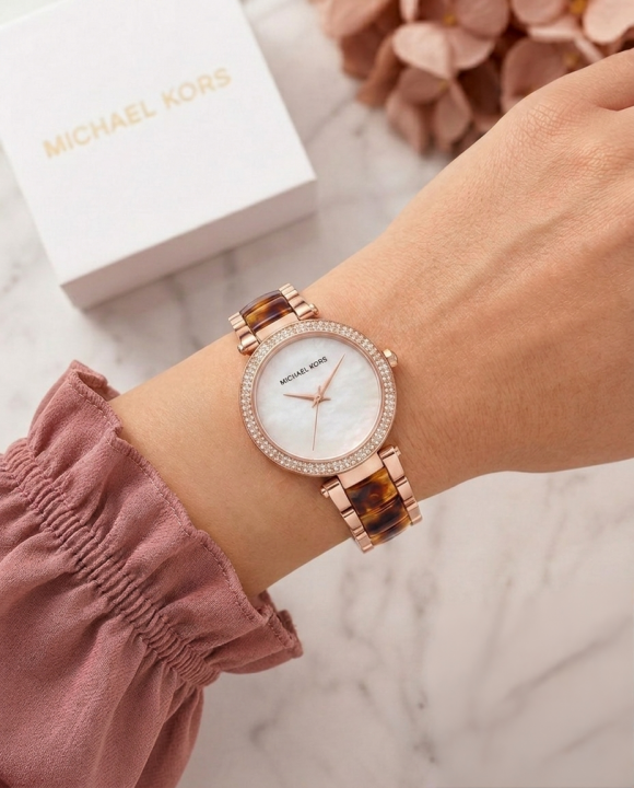 Mic.hael Korr_s Parker Pave White Dial