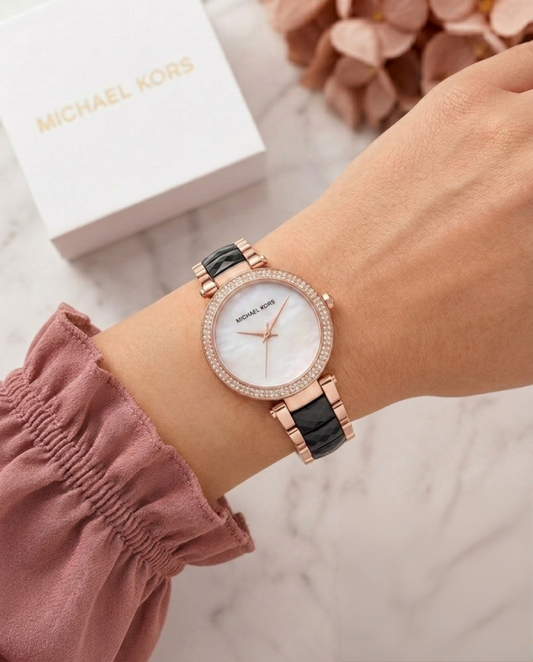 Mic.hael Korr_s Parker Pave Black-White