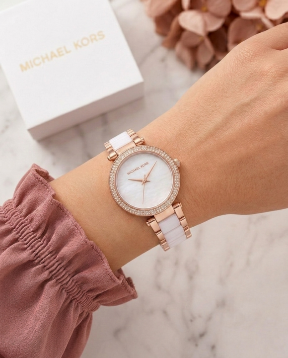 Mic.hael Korr_s Parker Pave White