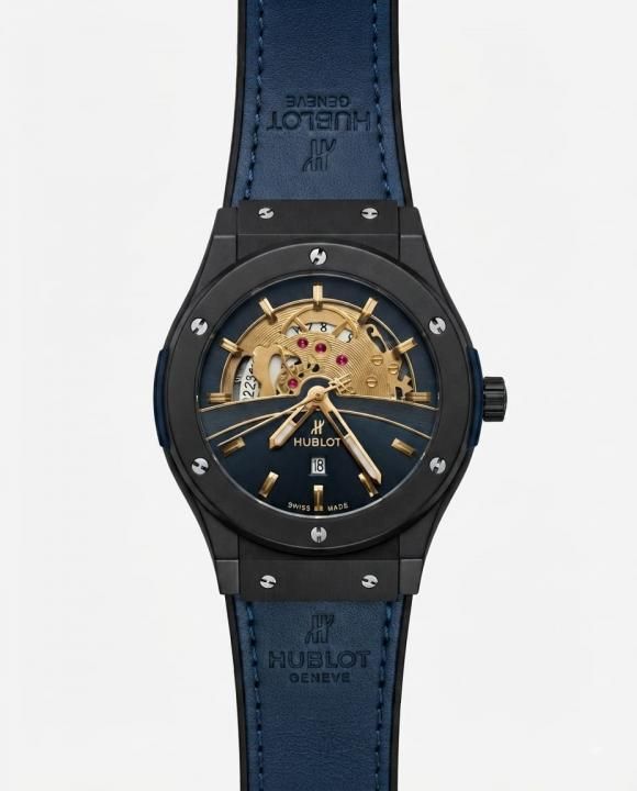 Hub.lot Big Bang Tourbillon Blue Leather