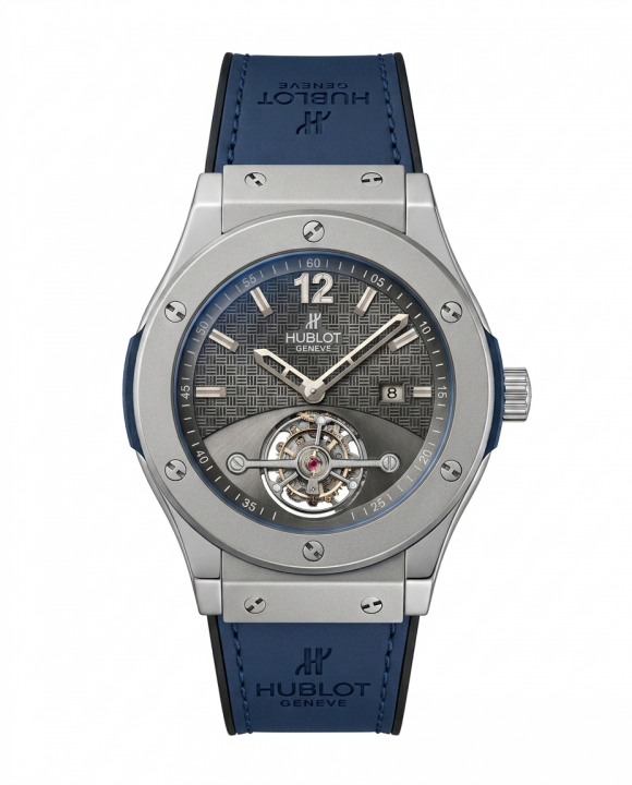 Hub.lot Big Bang Tourbillon Blue Silver Dail