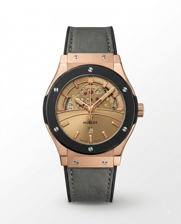 Hub.lot Big Bang Tourbillon Gray Leather