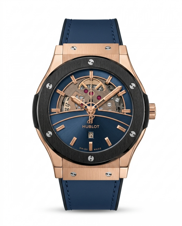 Hub.lot Big Bang Tourbillon Blue Leather