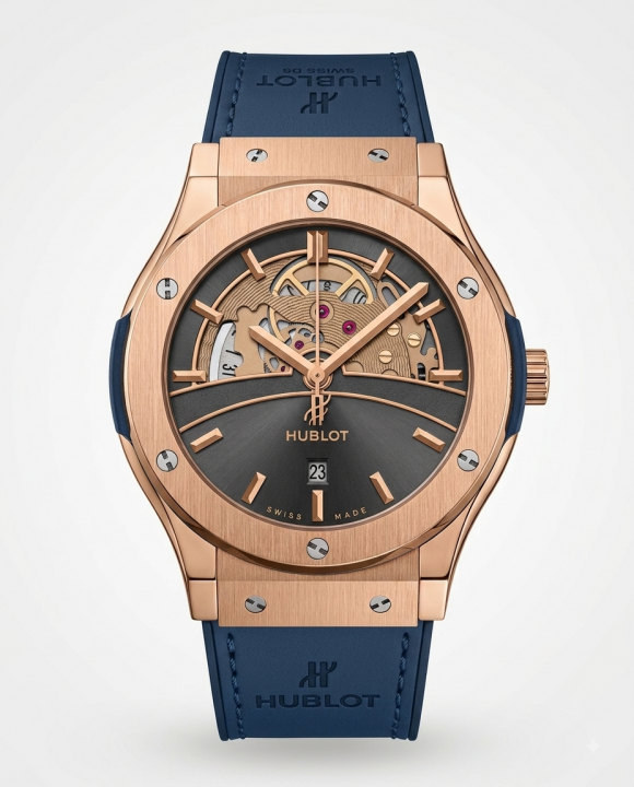 Hub.lot Big Bang Tourbillon Blue Leather