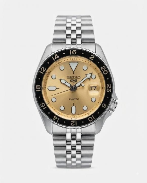 Sei.ko Gmt Master Yellow Gold Dial