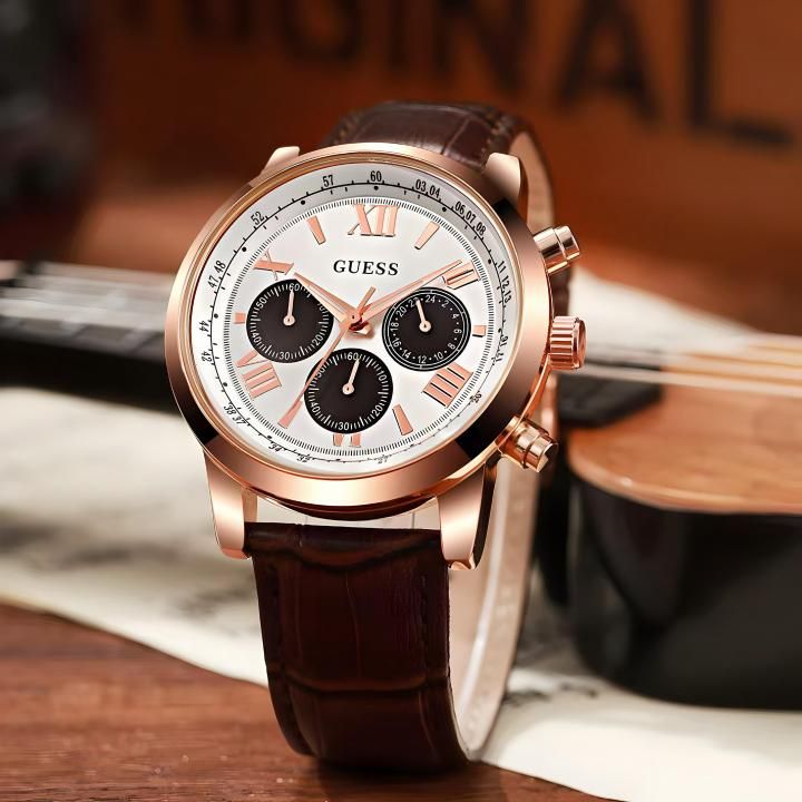 Gu.ess Hendrix Brown Leather