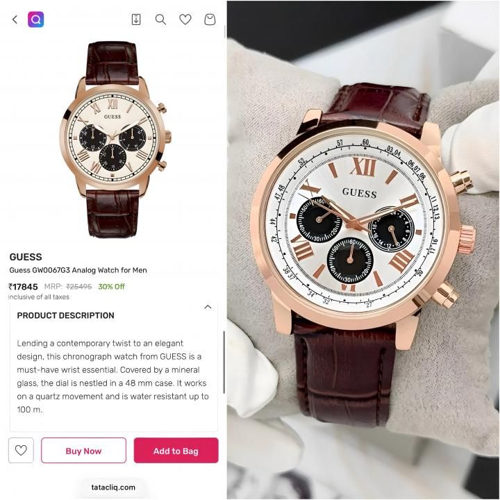 Gu.ess Hendrix Brown Leather