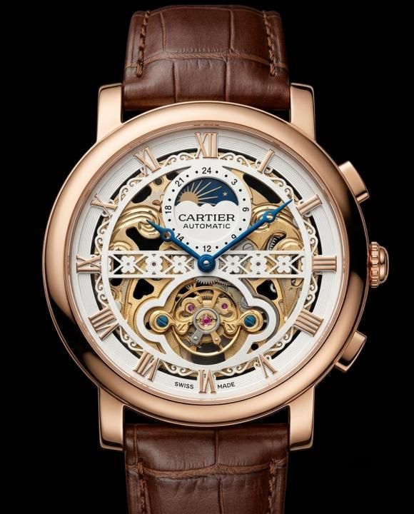 Cartie_er Open Heart Tourbillon Automatic watch