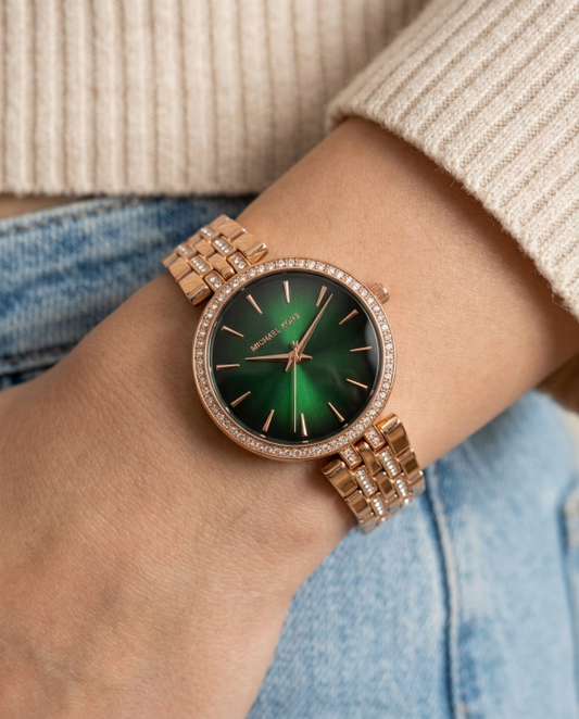 Mic.hael_l kors Darci Rose Gold Green