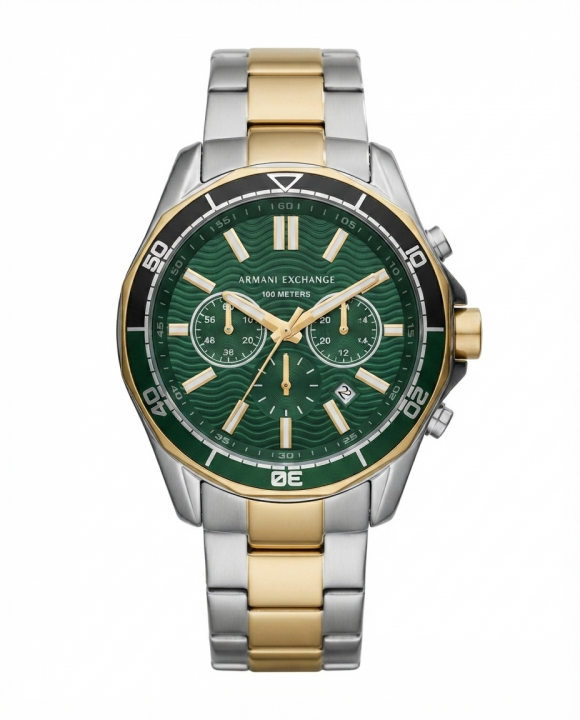 Ar.maani Exchange 100 Meters Two Tone Green Dial