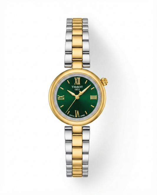 Tissoo_t Desir Two Tone Gold Green Dail