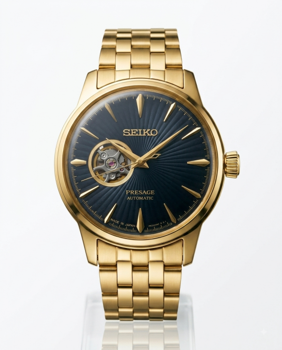 Sei.ko Presage Gold Black Dail