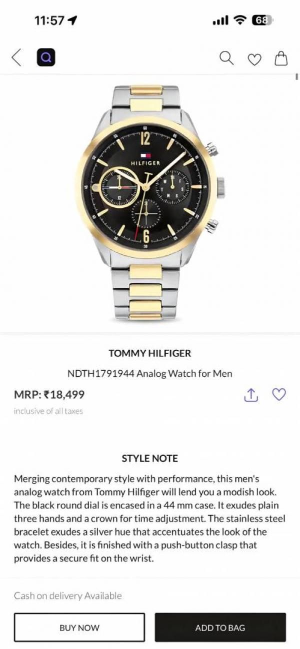 Tom.my Evan 2 ton gold black