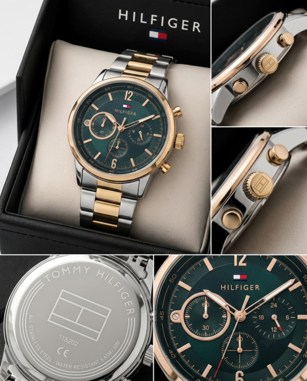Tom.my Evan 2 ton gold green
