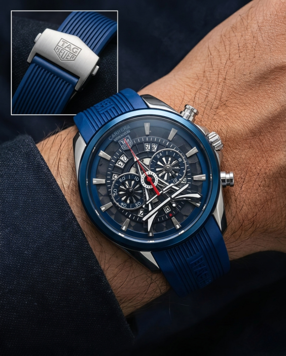 Tag Heuee_r Carrera Paris EiffelTower Blue