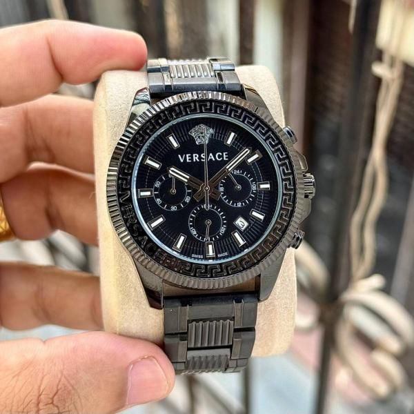Ver.sace Greca Action Chronograph full black