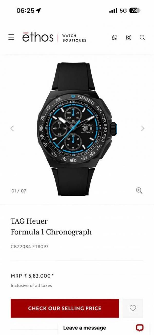 Tag heuee_r Formula 1 Chronograph black blue