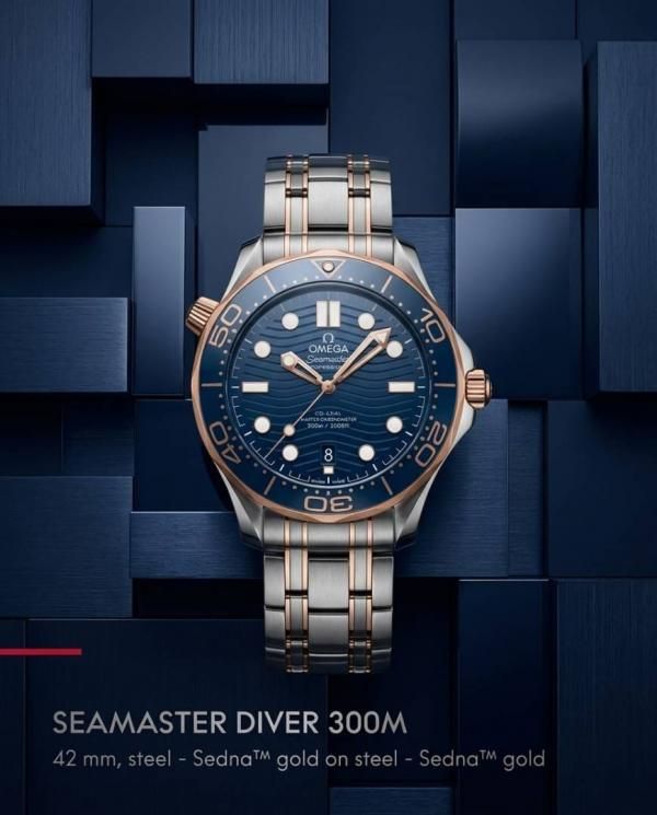 Omegg_a Seamaster Diver 300M Automatic 2Ton-Copper-Blue