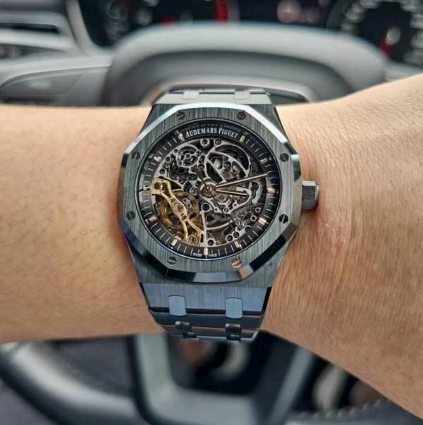 Aude.mars piguee_tRoyal Oak Skeleton Automatic Blacke