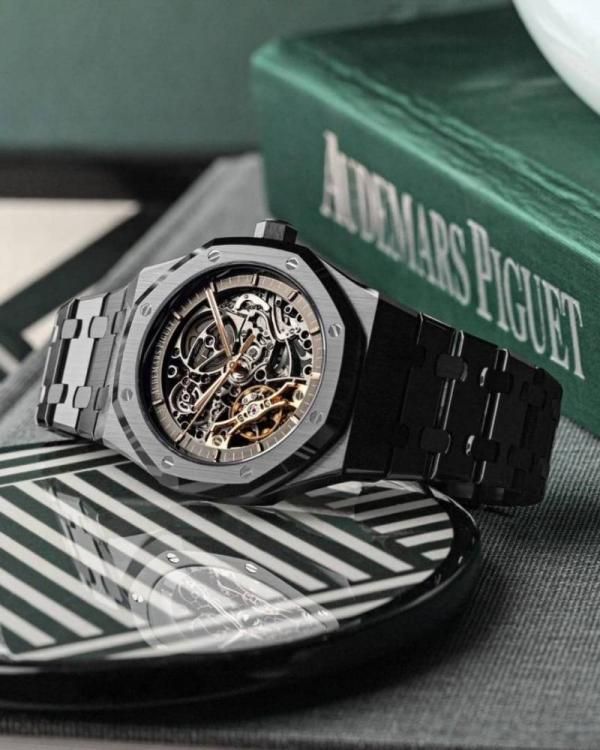 Aude.mars piguee_tRoyal Oak Skeleton Automatic Blacke