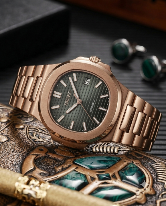 Sei.ko Nautilus Mod copper green