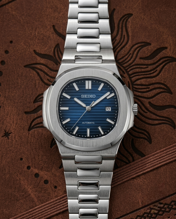 Sei.ko Nautilus Mod silver blue