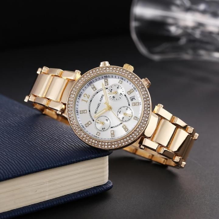 Mic.hael_l Kors Parker Gold-White