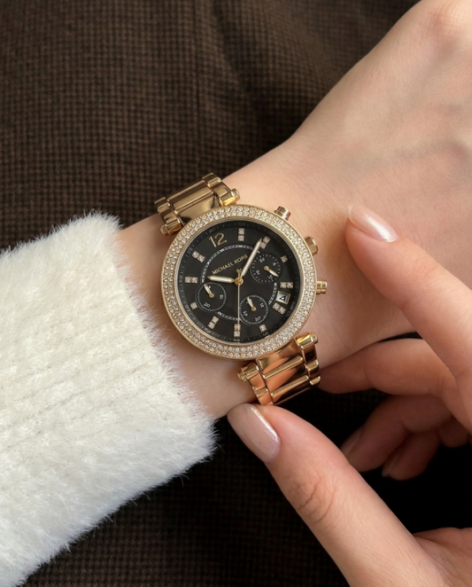 Mic.hael_l Kors Parker Gold-Black