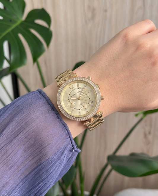 Mic.hael_l Kors Parker Gold-Gold