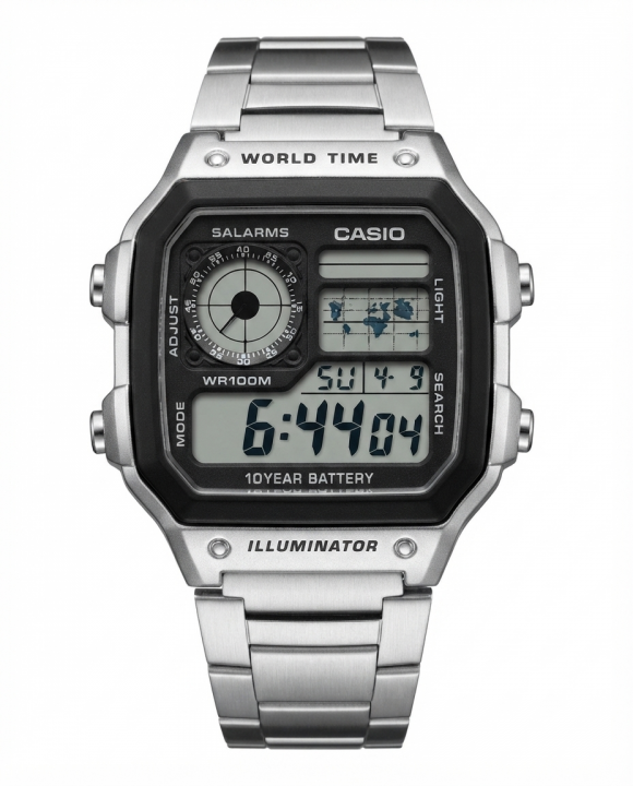 Ca.sio AE-1200 Illuminator Silver Chian