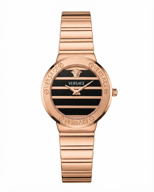 Ver.sace Greca Logo Pearl  Copper