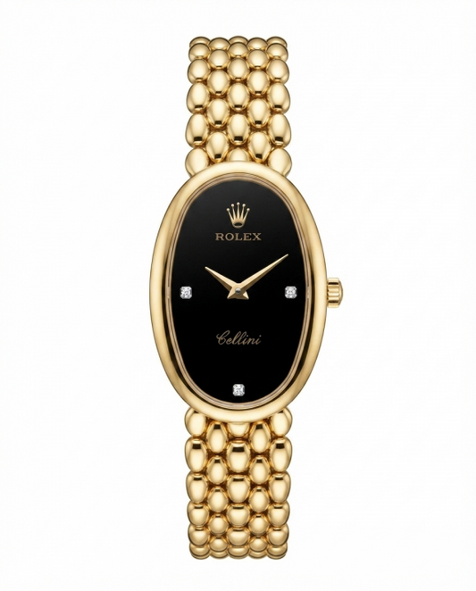 Rolee_x Cellini Gold Black Dial