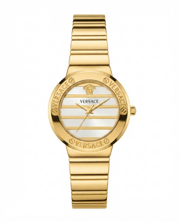 Ve.rsace Greca Logo Pearl Gold