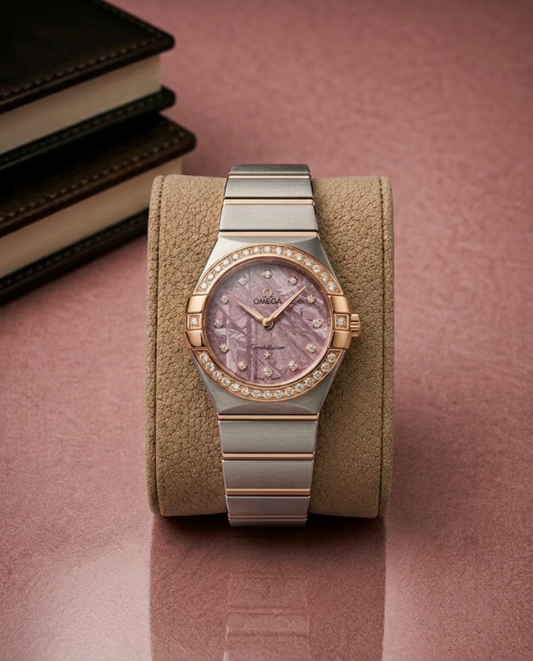 Omeg_ga Constellation Quartz luxury watch