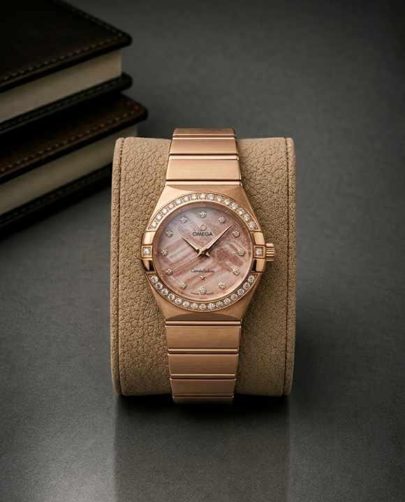 Omeg_ga Constellation Quartz luxury watch.