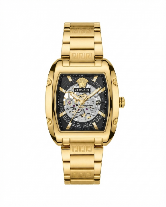 Versace_e Dominus Sktl Men Quartz Automatic Gold black dail