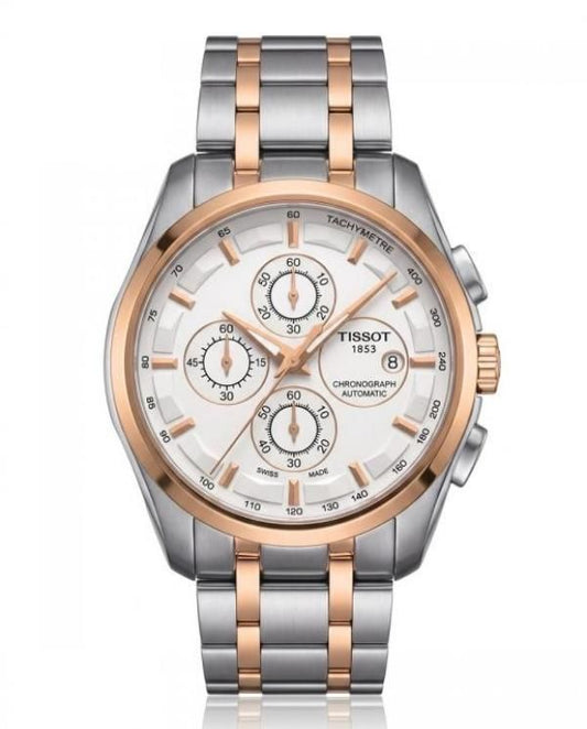 Tissoo_t 1853 Couturier Two Tone Copper white dial