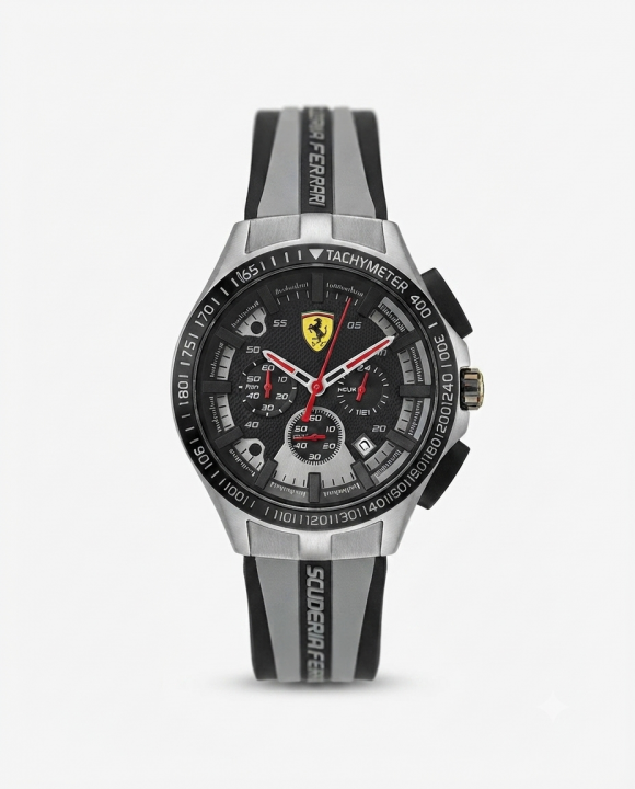 Fer.rari Scuderia  Gray Black Dial