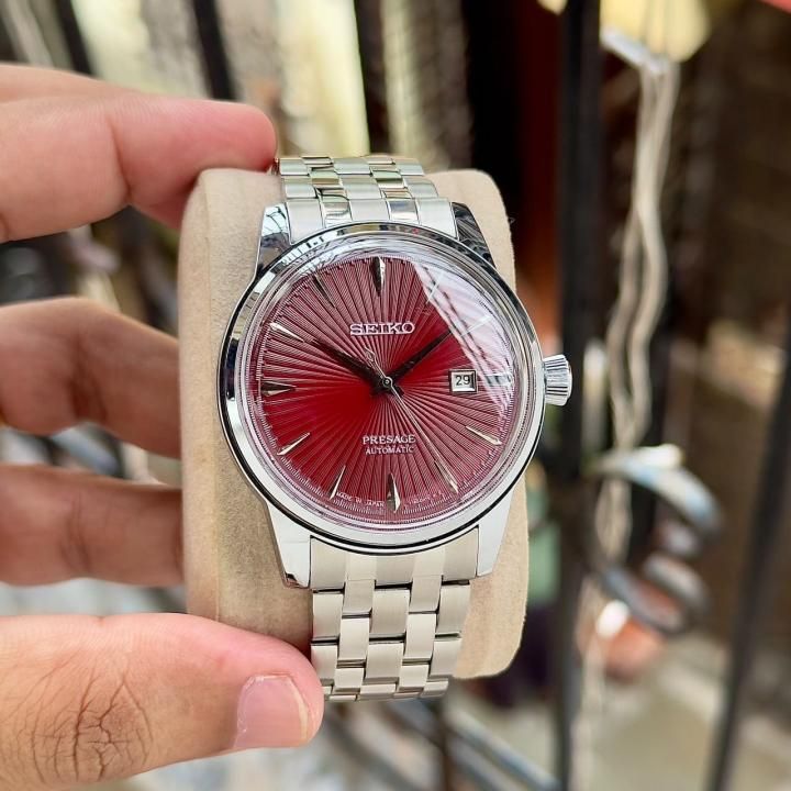 Seikk_o Presage Cocktail Time Mockingbird silver red