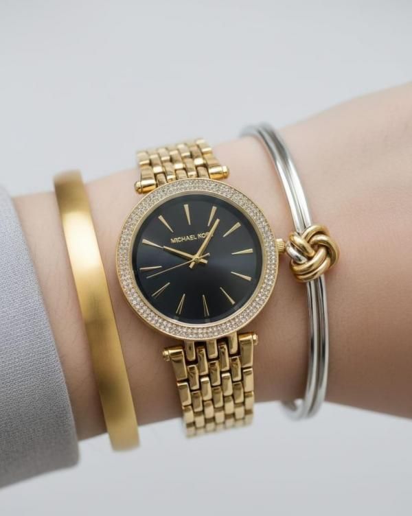 Mic.hael_l Kors Darci Gold-Black